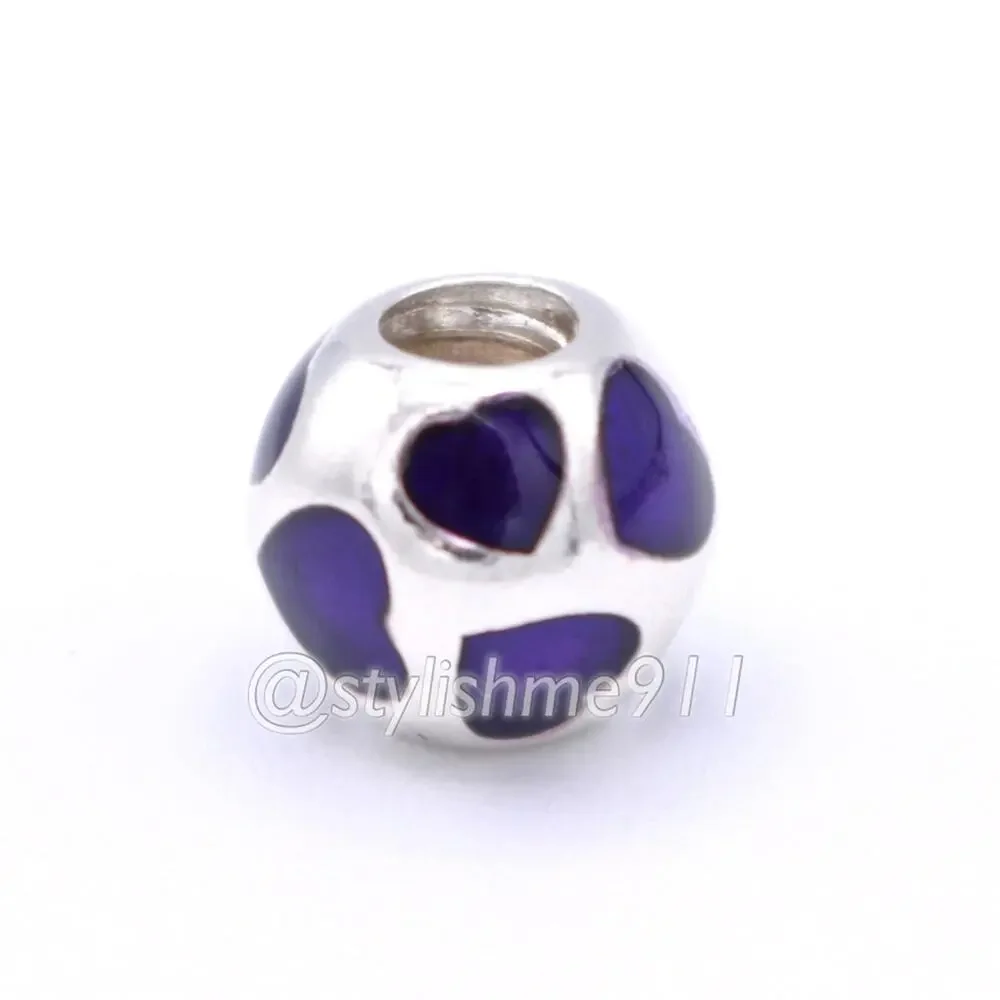 Authentic Pandora Love You Violet Enamel Charm - 790543EN13